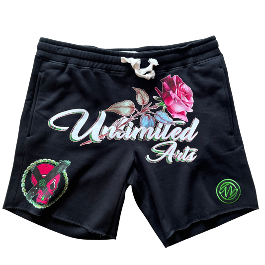 Bonez 'N Blossoms Sweat Shorts