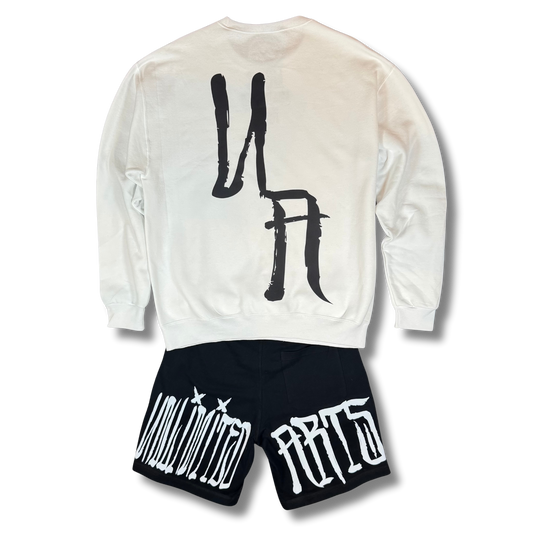 Unlimited Scrawl Crewneck Matching Set