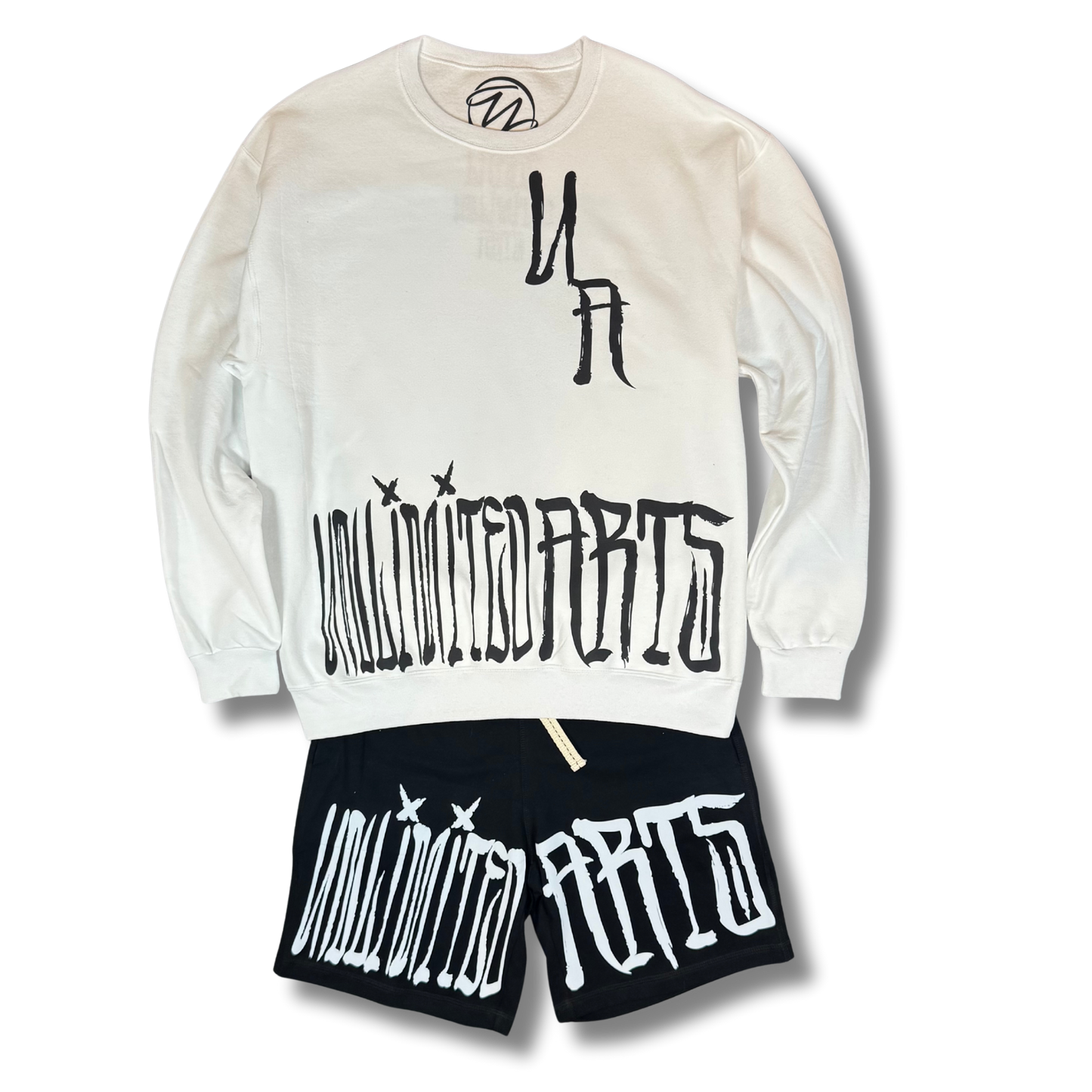 Unlimited Scrawl Crewneck Matching Set