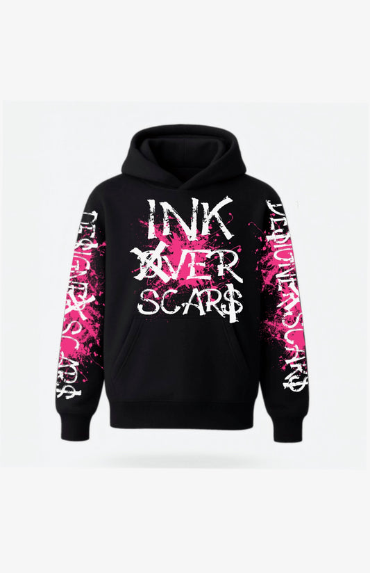 INK OVER SCARS – PINK EDITION HOODIE
