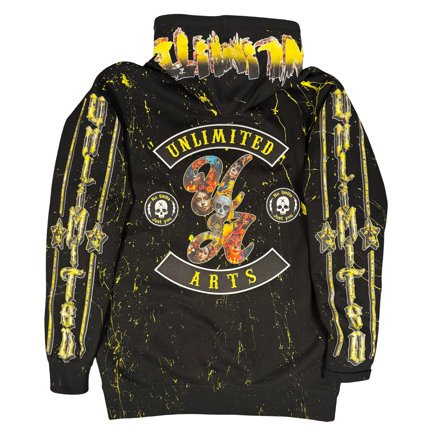 Unlimited Exclusive Zip-Up Hoodie- Yellow