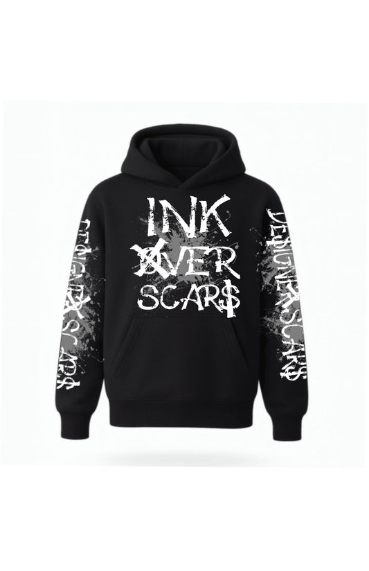 Ink Over Scars Designer Scars Pullover Hoodie