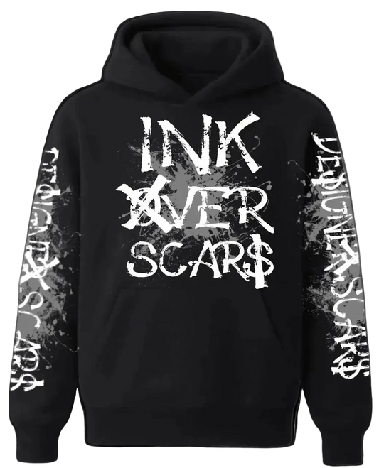 Ink Over Scars Designer Scars Pullover Hoodie