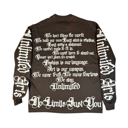 Weapons of Art Heavyweight Long Sleeve Oversized Tee