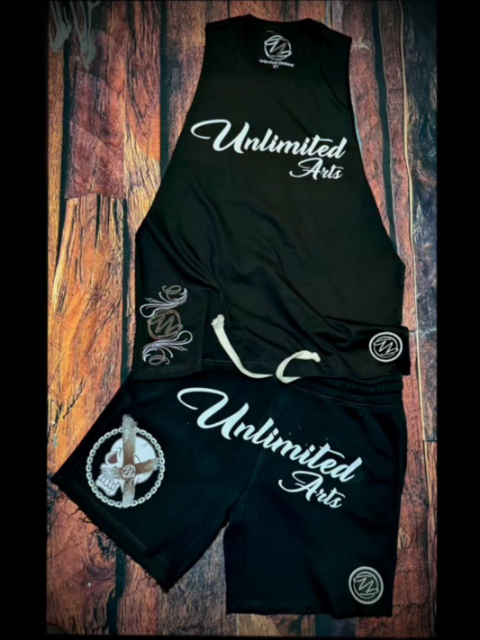 Unlimited Arts Lounge Wear Set- Tank and Shorts