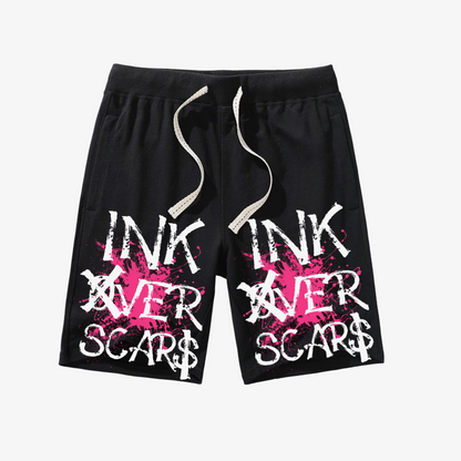 Ink Over Scars Sweatshorts- Pink Edition