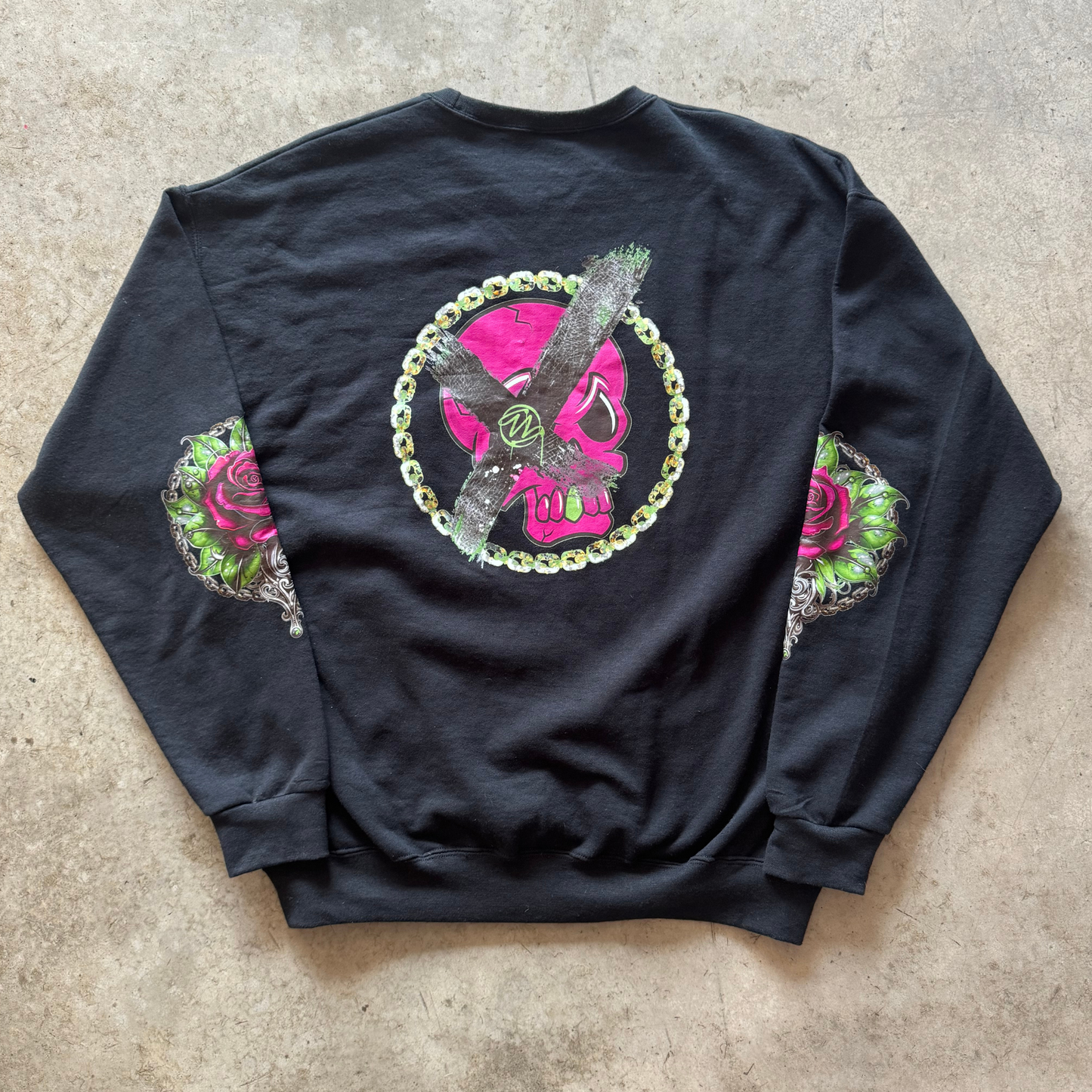 Bonez 'N Blossoms Unisex Crewneck Sweatshirt