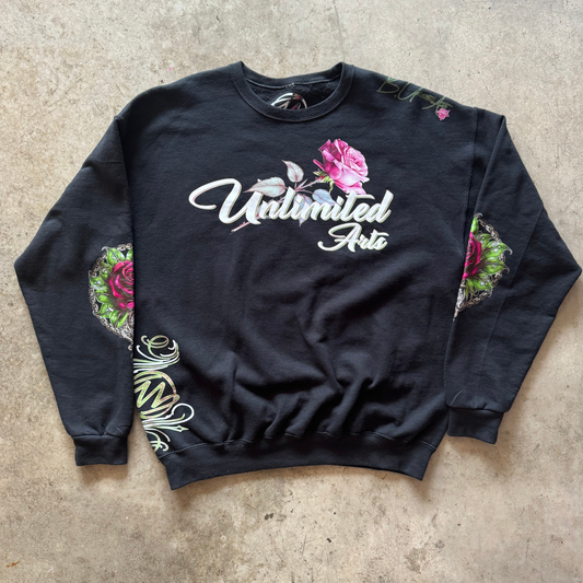 Bonez 'N Blossoms Unisex Crewneck Sweatshirt