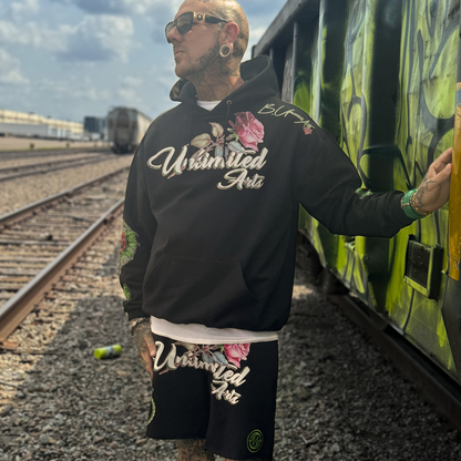 Bonez 'N Blossoms Unisex Pull Over Hoodie
