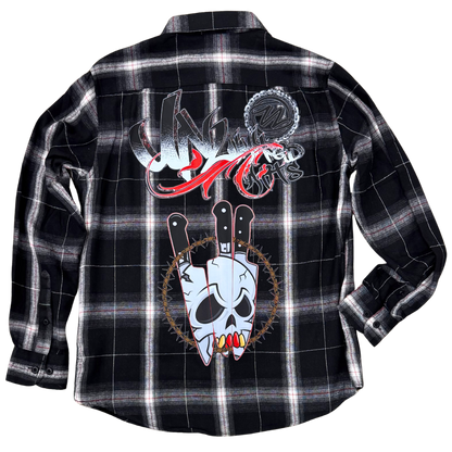 BeArt Black and White Buffalo Plaid Shirt