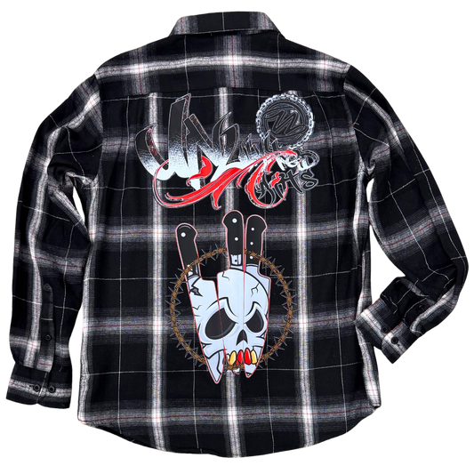 BeArt Black and White Buffalo Plaid Shirt