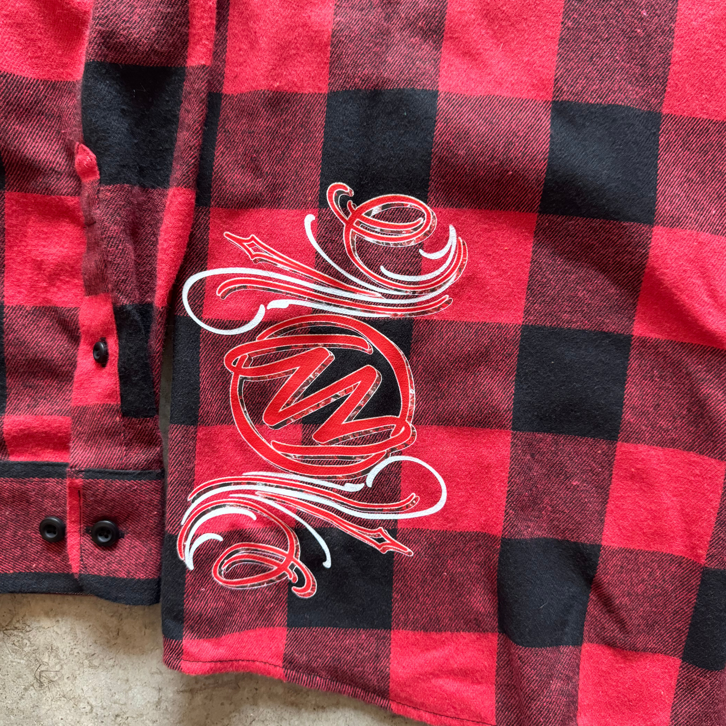 Be Art Buffalo Plaid Flannel- Red and Black