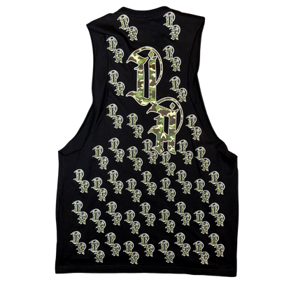 Unlimited Arts Camo Allover Sleeveless Tee