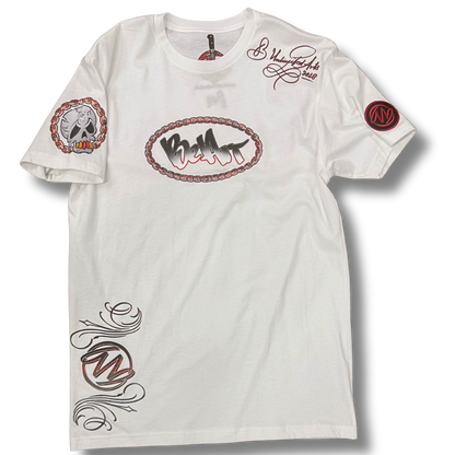 BeArt White Crewneck T-shirt