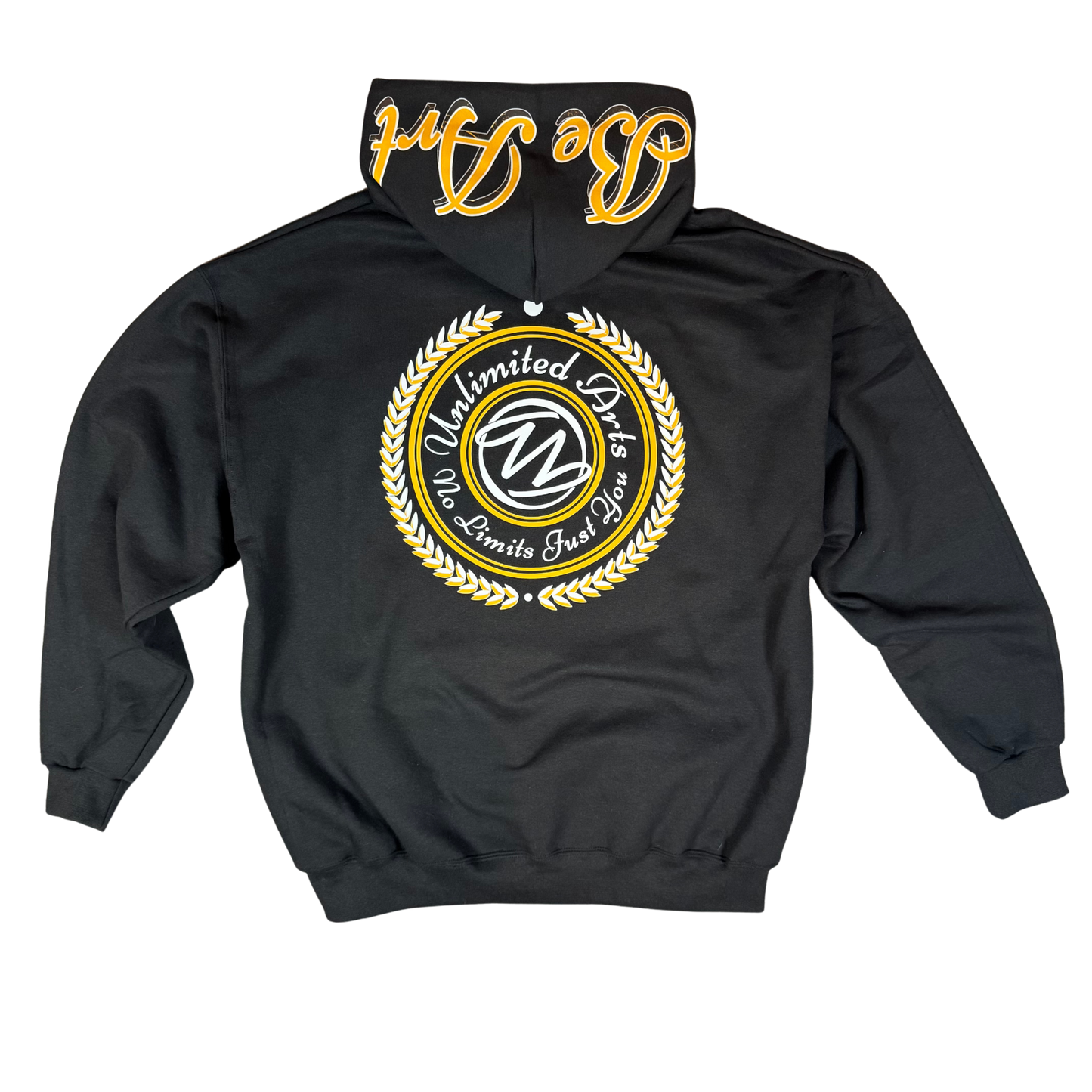 Unlimited Black and Yellow Pull Over Hoodie