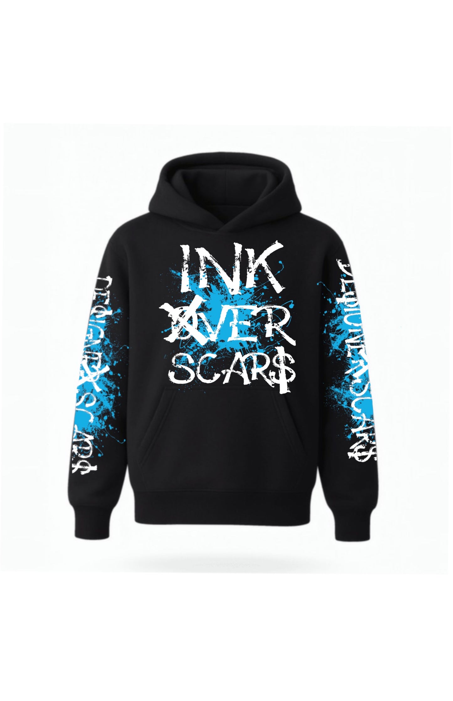 Ink over scars electric blue edition