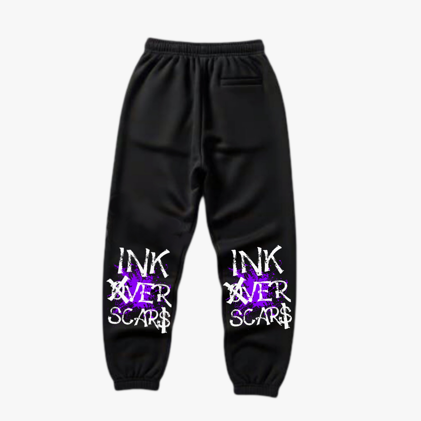 Ink over Scars purple sweatpants edition