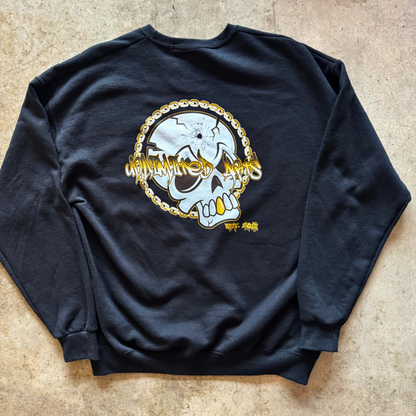 Be Art Coup de Grace Crewneck Sweatshirt- Black and Gold