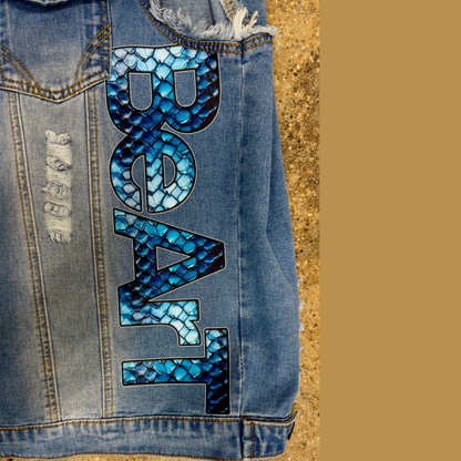 Year of the Snake Denim Vest