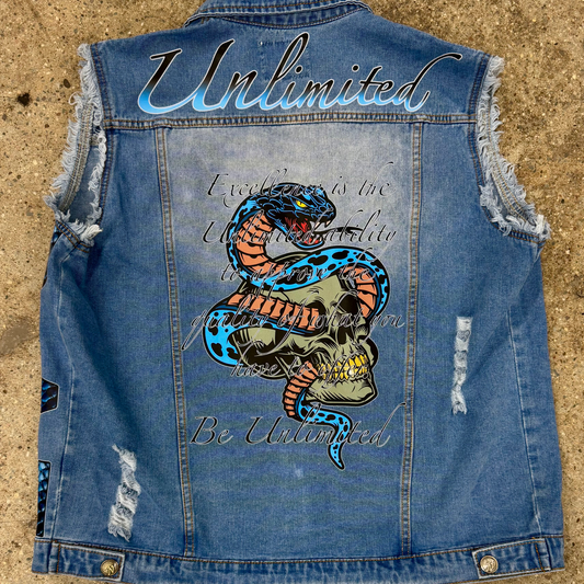 Year of the Snake Denim Vest