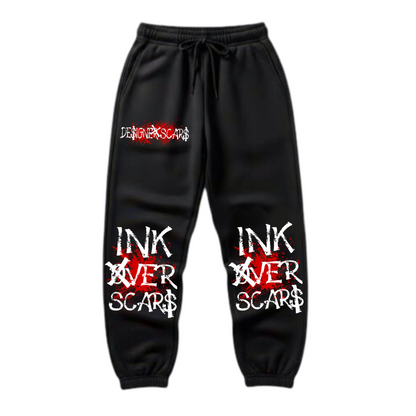 Ink over Scars red sweatpants edition