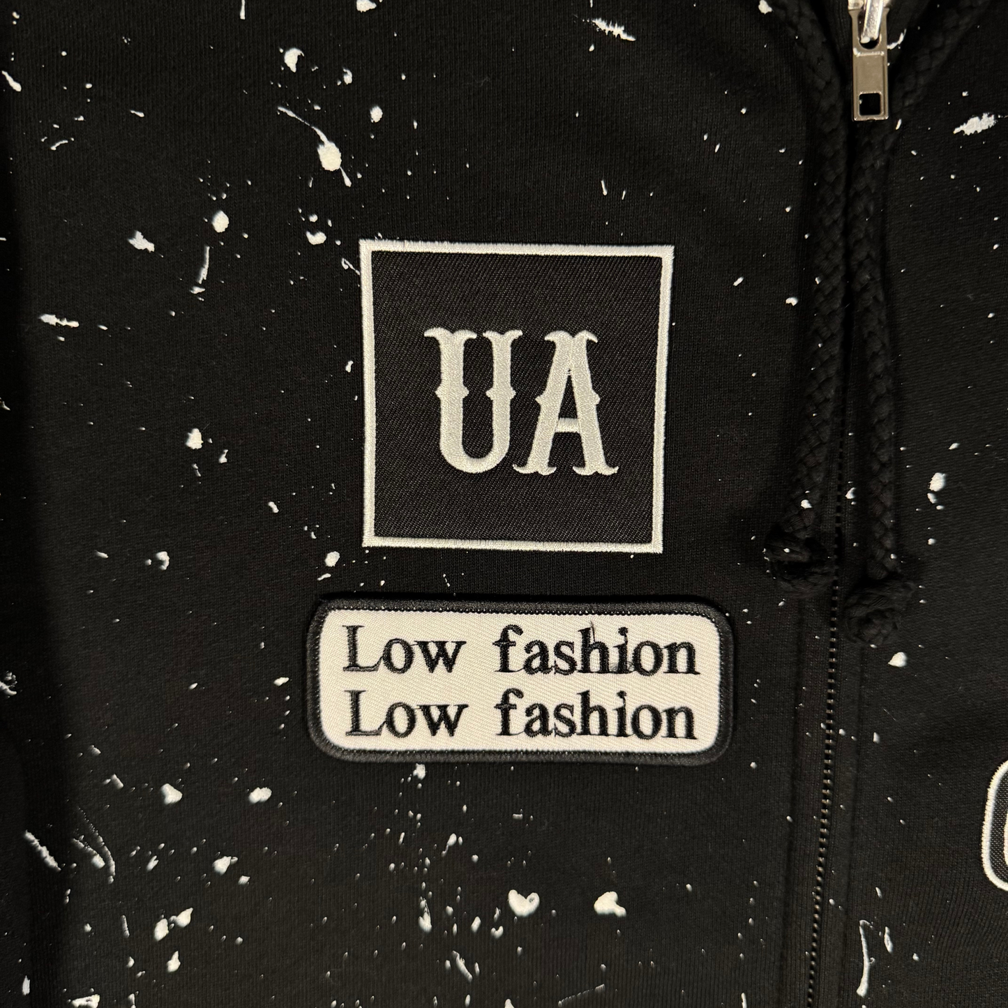 Unlimited Exclusive Zip-Up Hoodie- Black and White