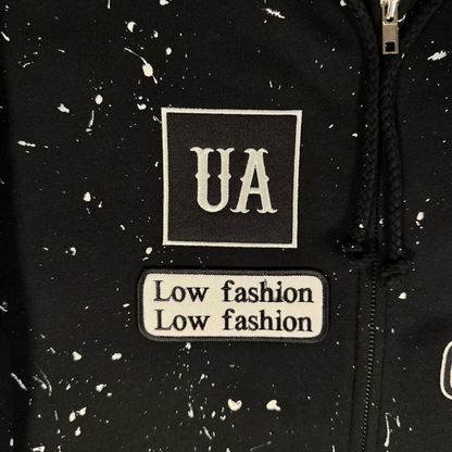 Unlimited Exclusive Zip-Up Hoodie- Black and White