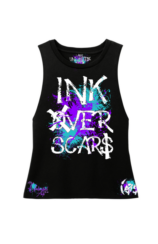 Ink Over Scars Suicide Awareness Women’s Muscle Tank