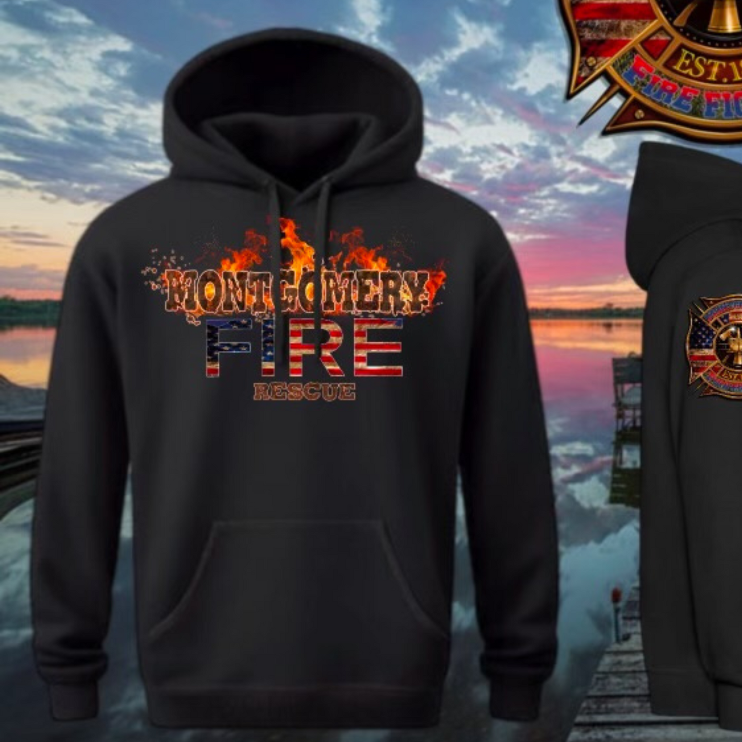 Fire Department Unisex Pullover Hoodie