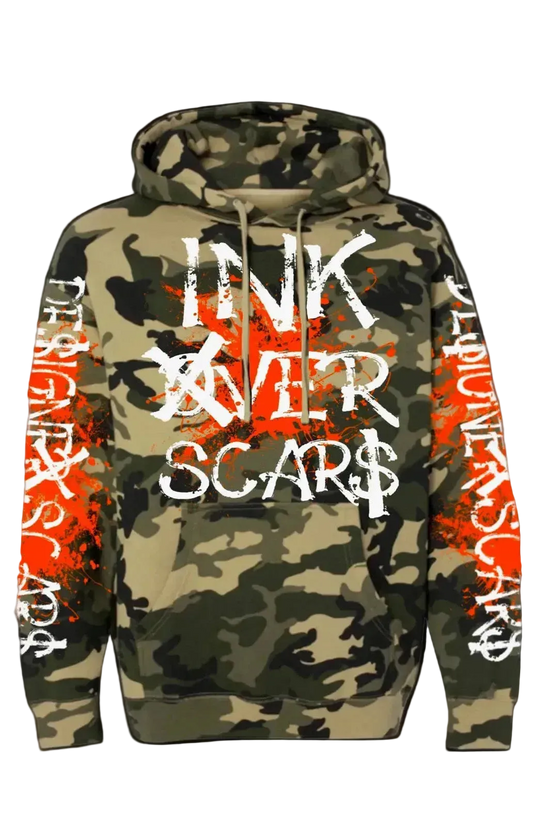 Ink Over Scars Hoodie- Camo Edition