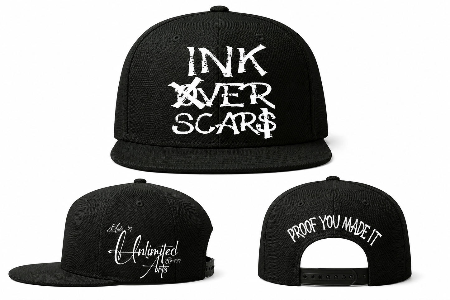 Ink Over Scars hat