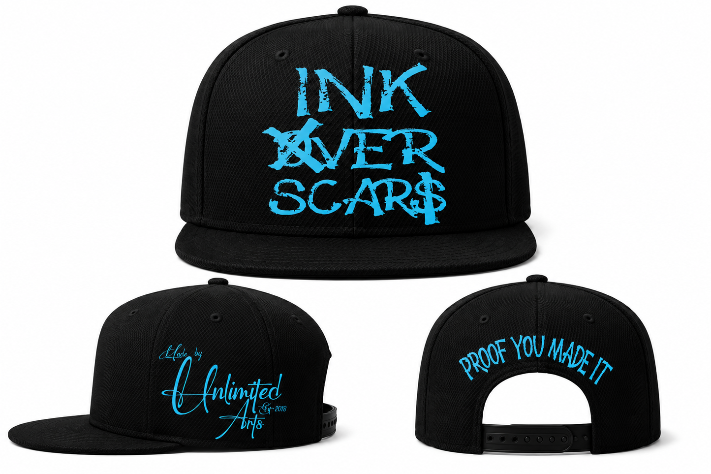 Ink Over Scars hat