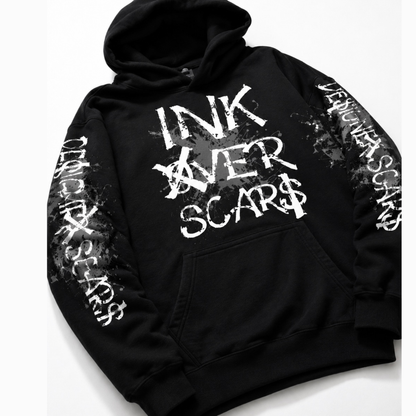 Ink Over Scars Designer Scars Pullover Hoodie