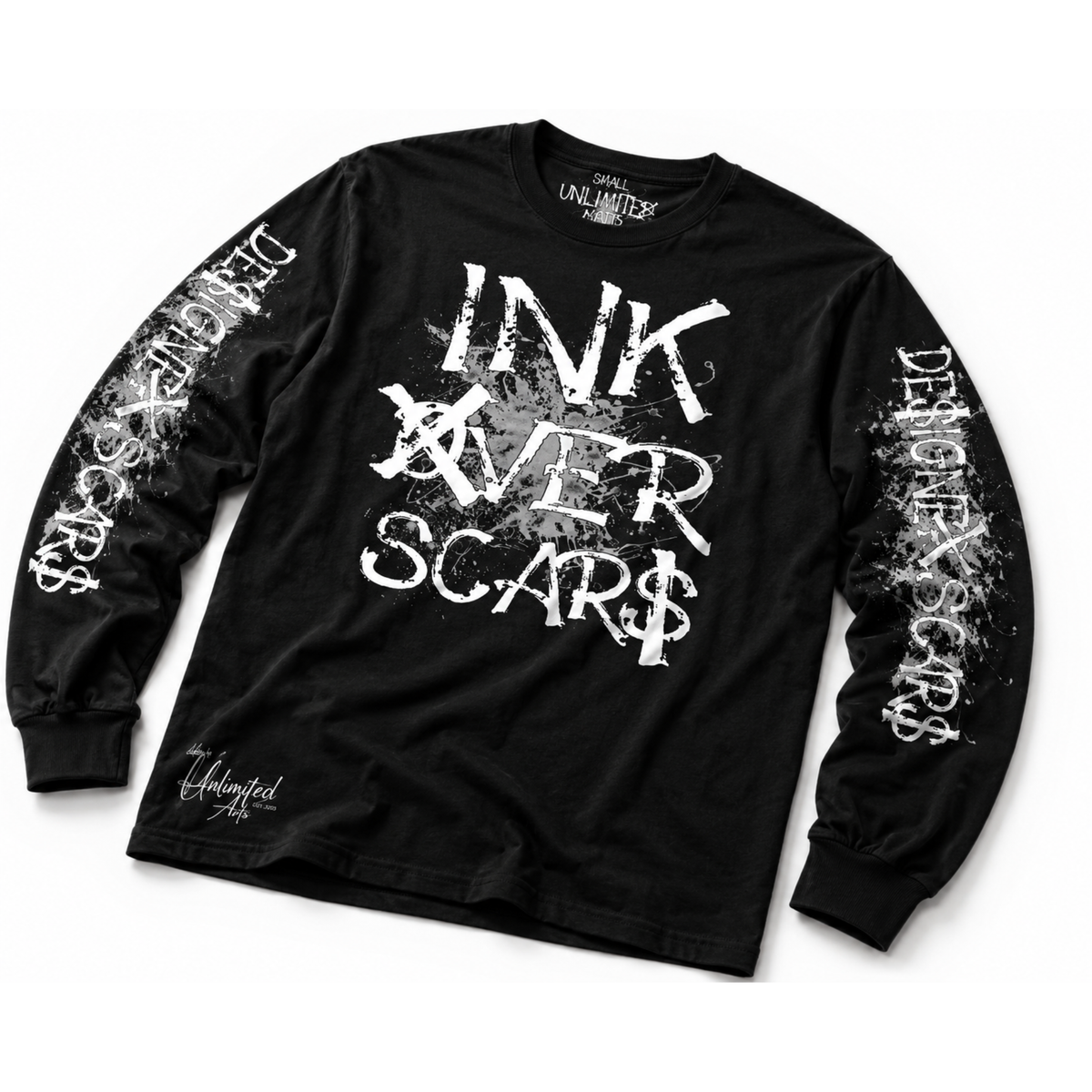 Ink Over Scars Oversized Long Sleeve Tee- Classic