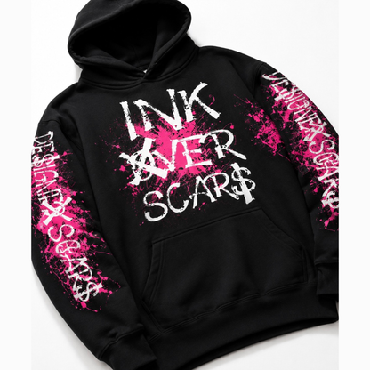 INK OVER SCARS – PINK EDITION HOODIE