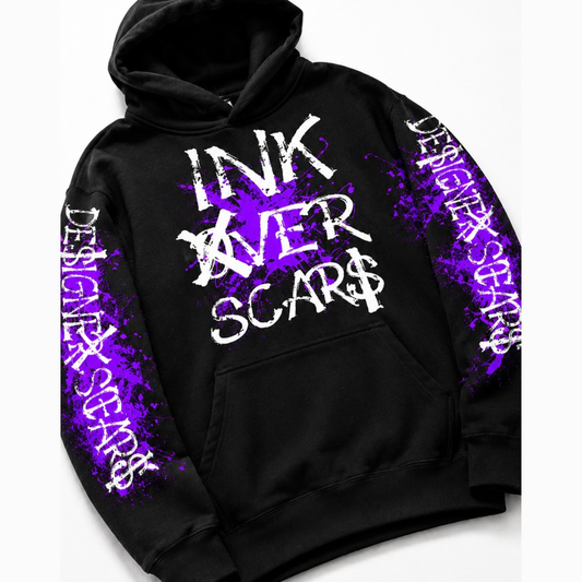 Ink Over Scars Hoodie- Purple Edition
