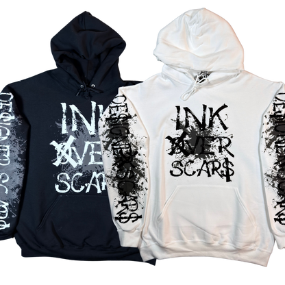 Ink Over Scars Designer Scars Pullover Hoodie