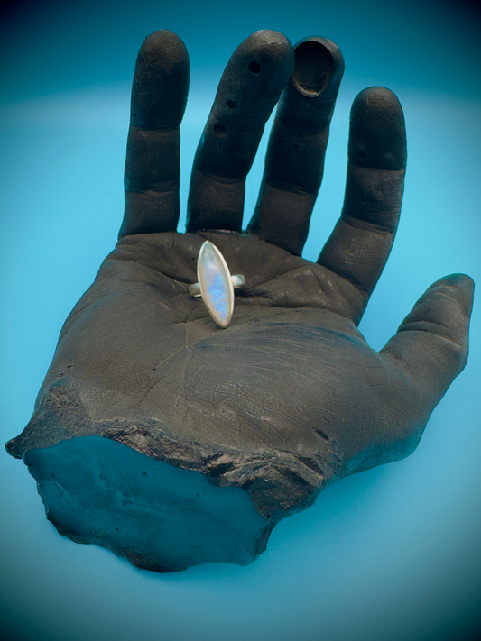 The Mirror Moonstone Ring in size 7