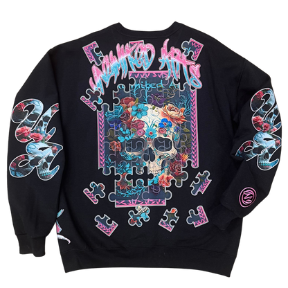 Underwater Pink Skull Crewneck Sweatshirt