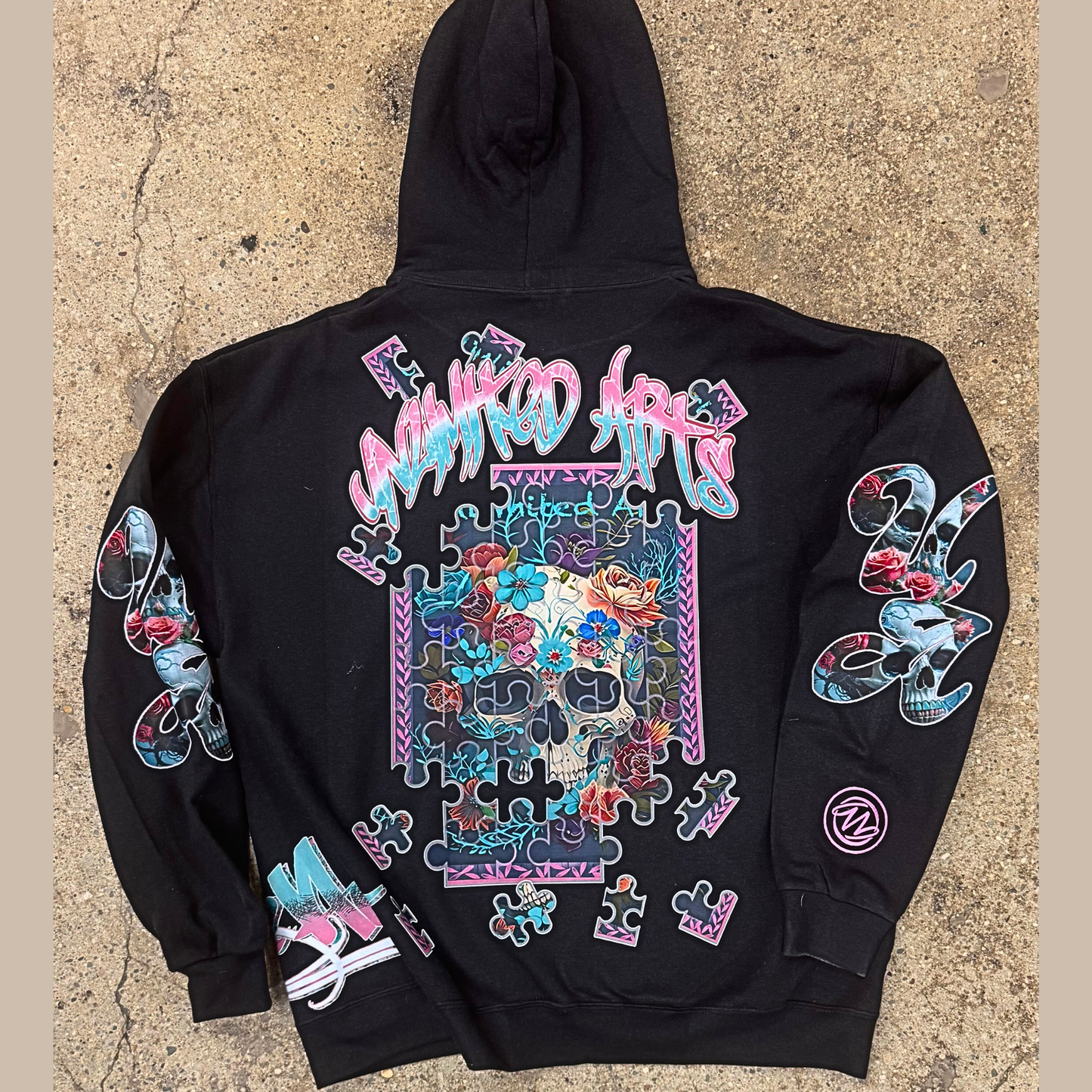 Underwater Pink Skull Hoodie