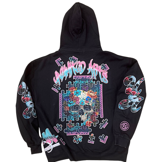 Underwater Pink Skull Hoodie