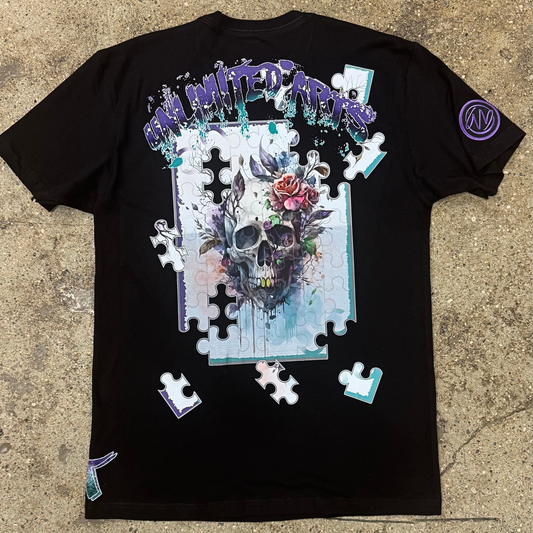 Purple Skull Puzzle T-Shirt