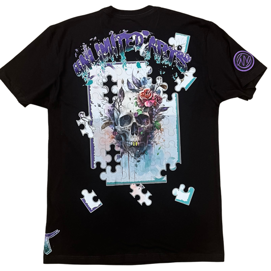 Purple Skull Puzzle T-Shirt