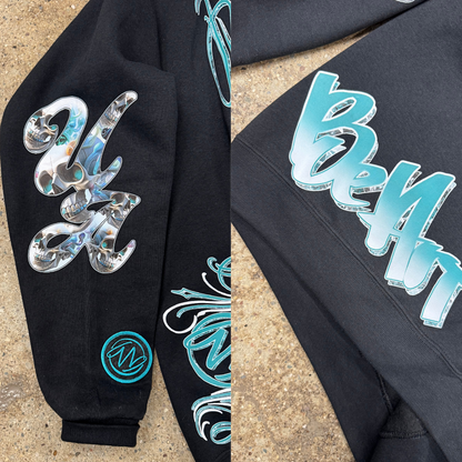 Unlimited Teal skull Mandela Hoodie