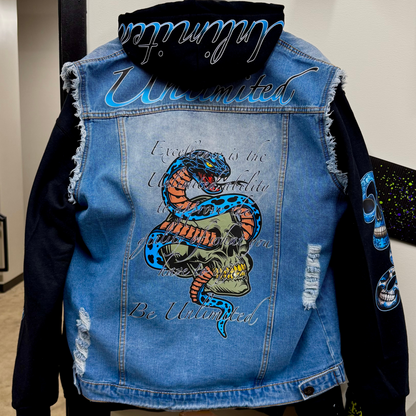 Year of the Snake Denim Vest