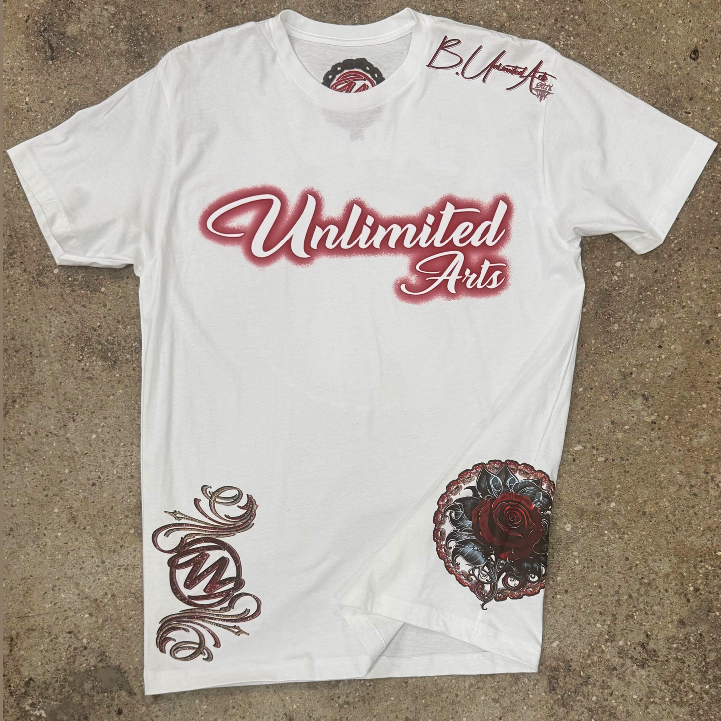 Unlimited Arts Cuts like a Thorn White T-shirt