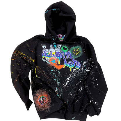 Unlimited Arts Graffiti Pull Over Hoodie