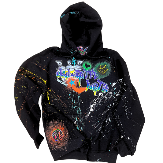 Unlimited Arts Graffiti Pull Over Hoodie