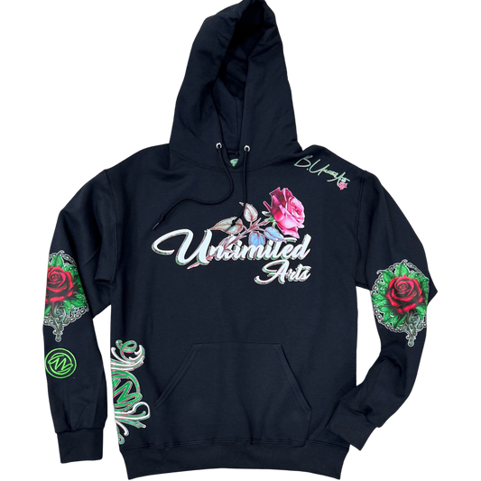 Bonez 'N Blossoms Unisex Pull Over Hoodie