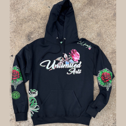 Bonez 'N Blossoms Unisex Pull Over Hoodie